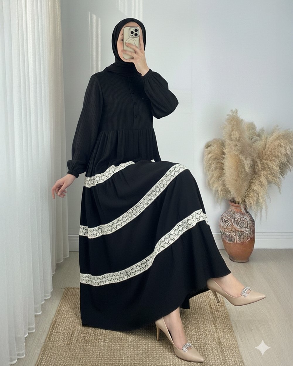 Robe demi season évasée