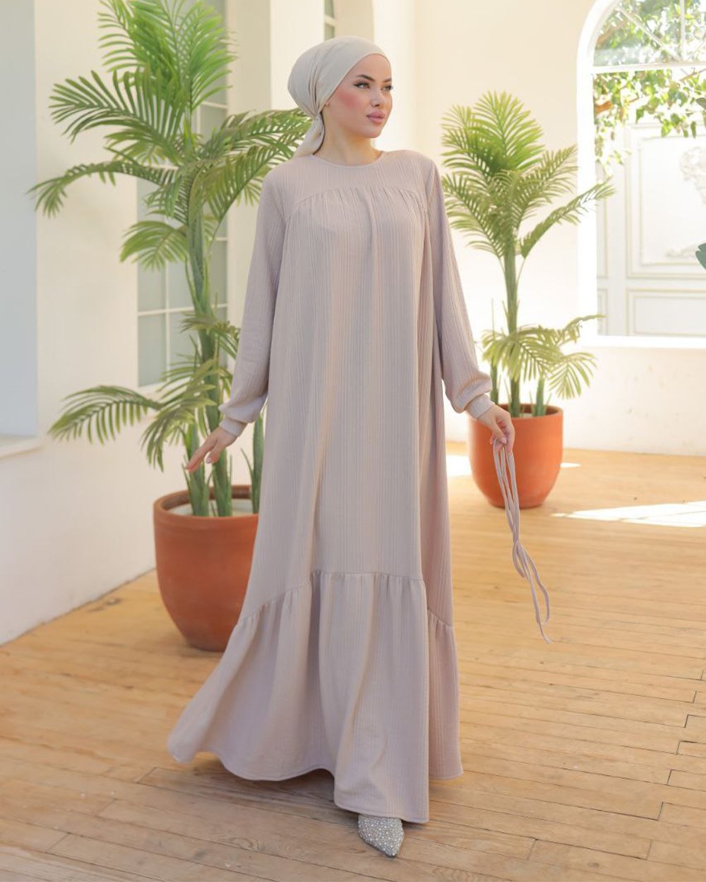 Robe a Ceinture demi season évasée