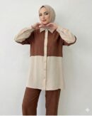Ensemble
  de 2 pièces Chemise et Pantalon en Tissue