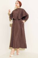 Robe Avec col Cape croissée