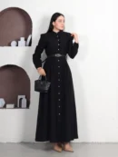 Robe a Buttons avec ceinture